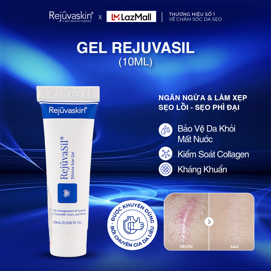 Gel Xóa Mờ Sẹo Lồi, Phì Đại Rejuvaskin Rejuvasil 10ml
