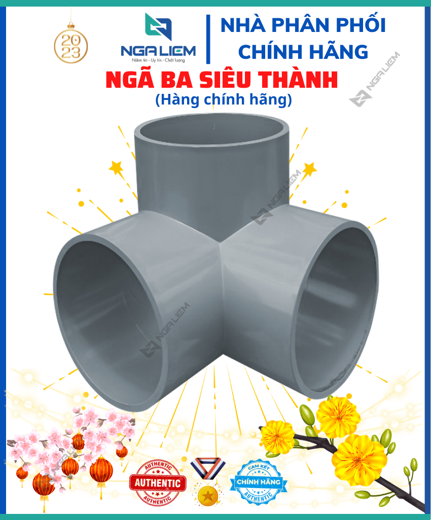 Ngã Ba PVC Siêu Thành (49,60,90,114) (Co 3 đầu)