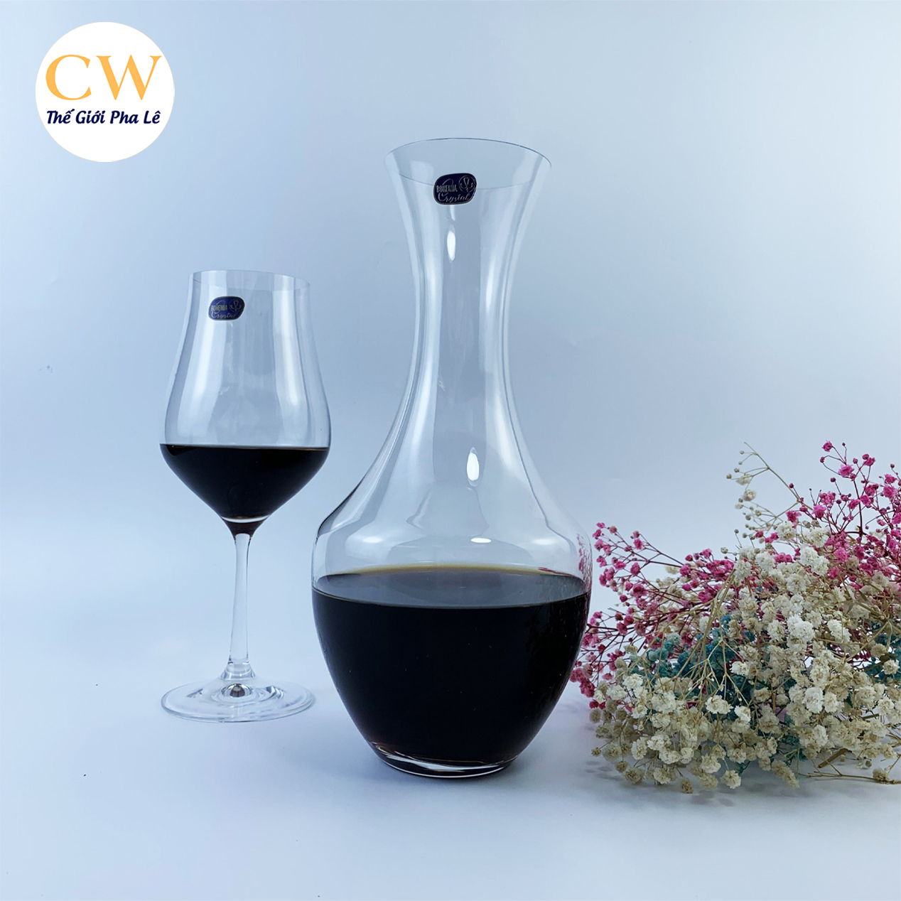 Bình Đựng Vang Pha Lê Tiệp Khắc Ctystalex Tulipa 1500ml Decanter