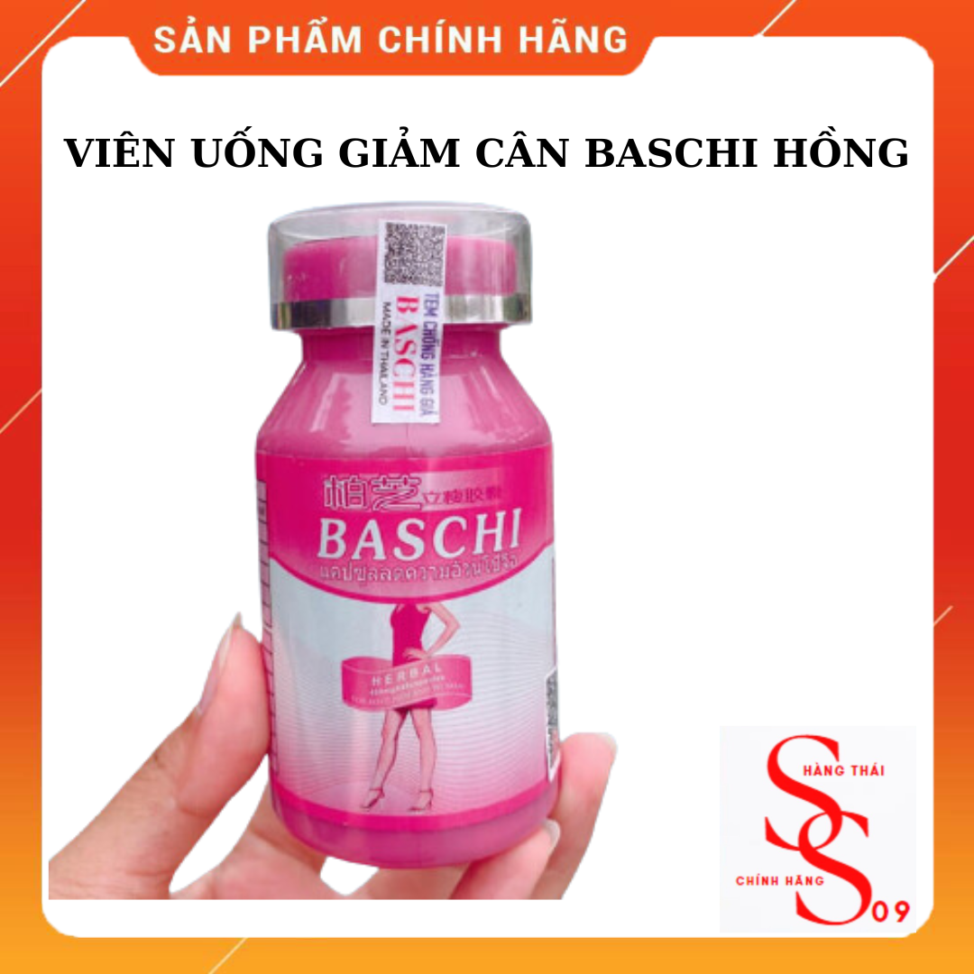 Viên uống giảm cân baschi hồng chính hãng thái lan happyshop9 - hàng thái chính hãng