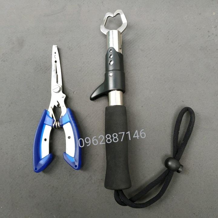 Combo kìm kẹp cá catbon loại to