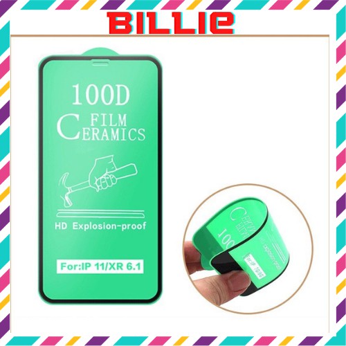 Kính Cường Lực Iphone Ceramics Dẻo 100D không hộp (Không Lo Sứt Mẻ) tặng khách giấy lau 1 2
