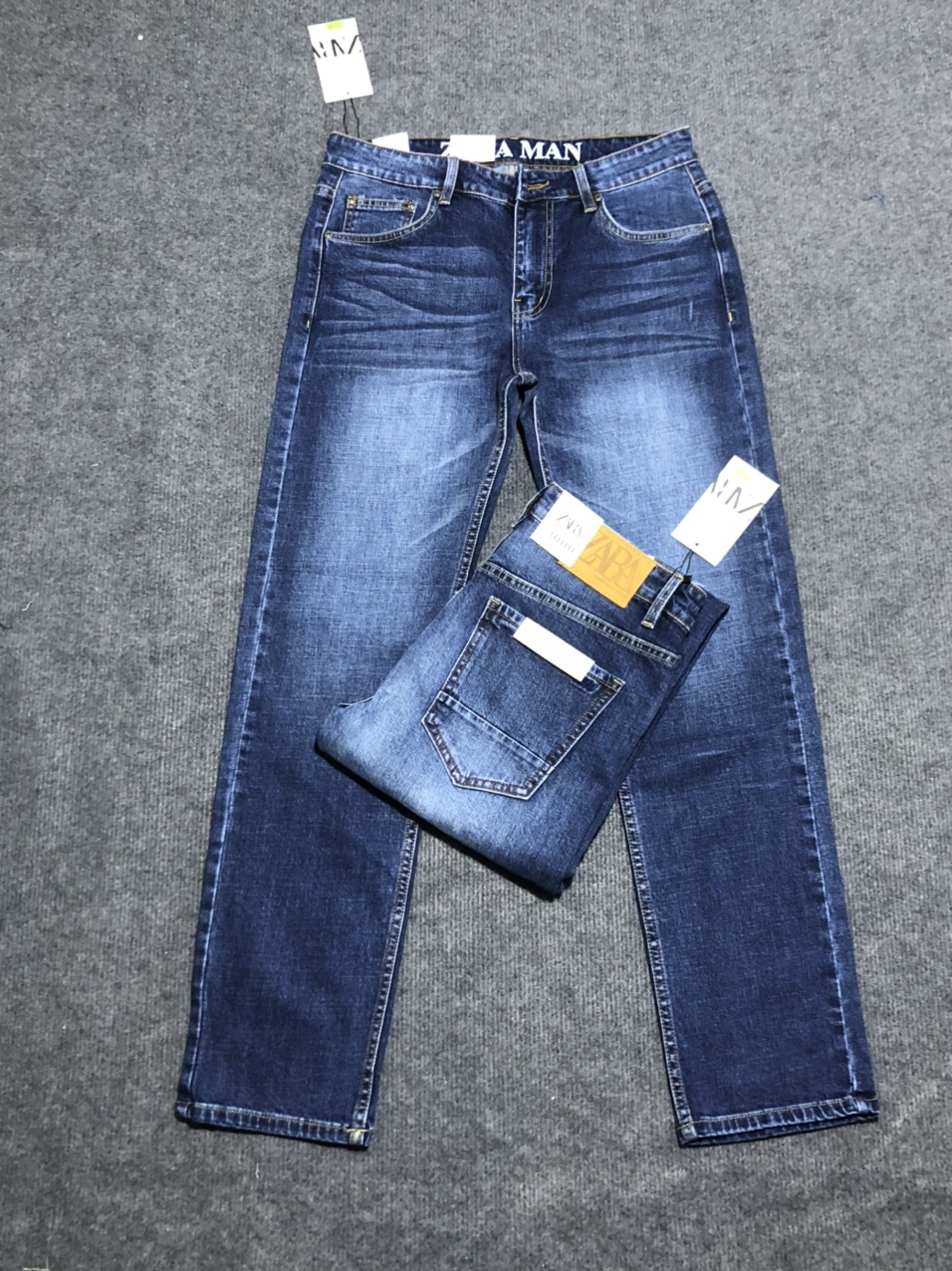 [Hình Thật] Quần jean nam za.ra trơn cao cấp,hàng xuất khẩu vải dày đẹp SLIM FIT Fom chuẩn đẹp như hình