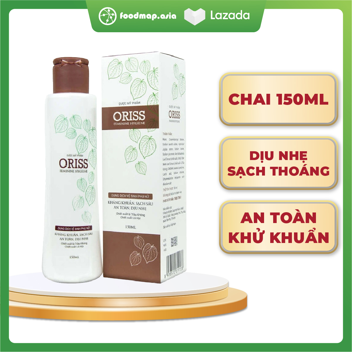 Dung dịch vệ sinh oriss - chai 150ml