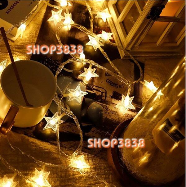 Lựa nguồn dây đèn led ngôi sao dài 6m - 40 bóng