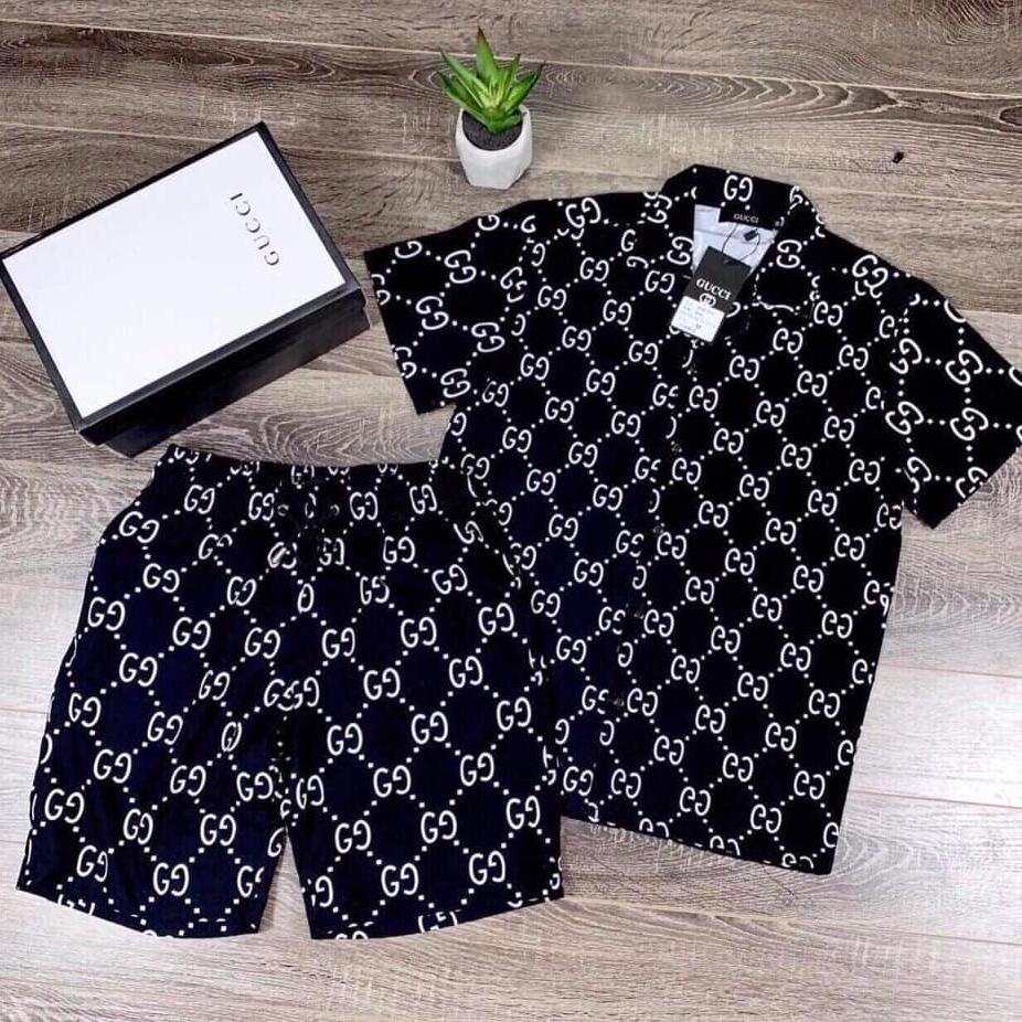 [Nguyen Dung Fashion] 💝 ỐI ZỒI ÔI RẺ QUÁ KÌA 💝 Bộ Quần Áo Pizama Nam Chất Liệu Kate Thái Cực Hot