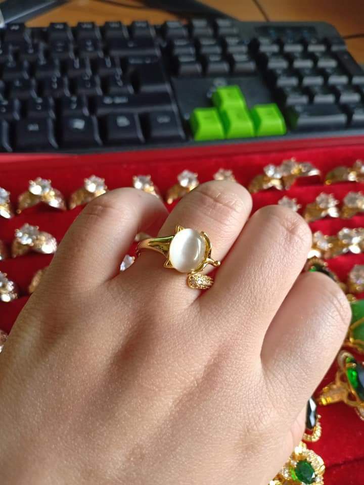 nhẫn mạ vàng non 10k