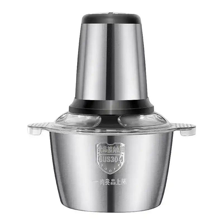 Máy xay thịt gia đình, Máy xay thịt đa năng KINOSUNN 2L, công suất 300W siêu khỏe, Cối Inox chịu nhiệt tốt, bền đẹp, Lưỡi dao sắc bén
