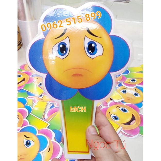 Thẻ cảm xúc mếu cười khổ a5