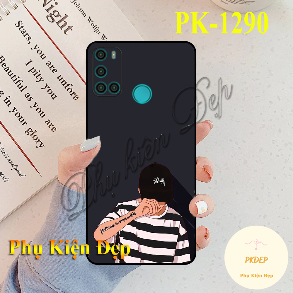 [HCM]Ốp lưng Vsmart Joy 4 dẻo đen in hình Couple siêu đáng yêu siêu đẹp