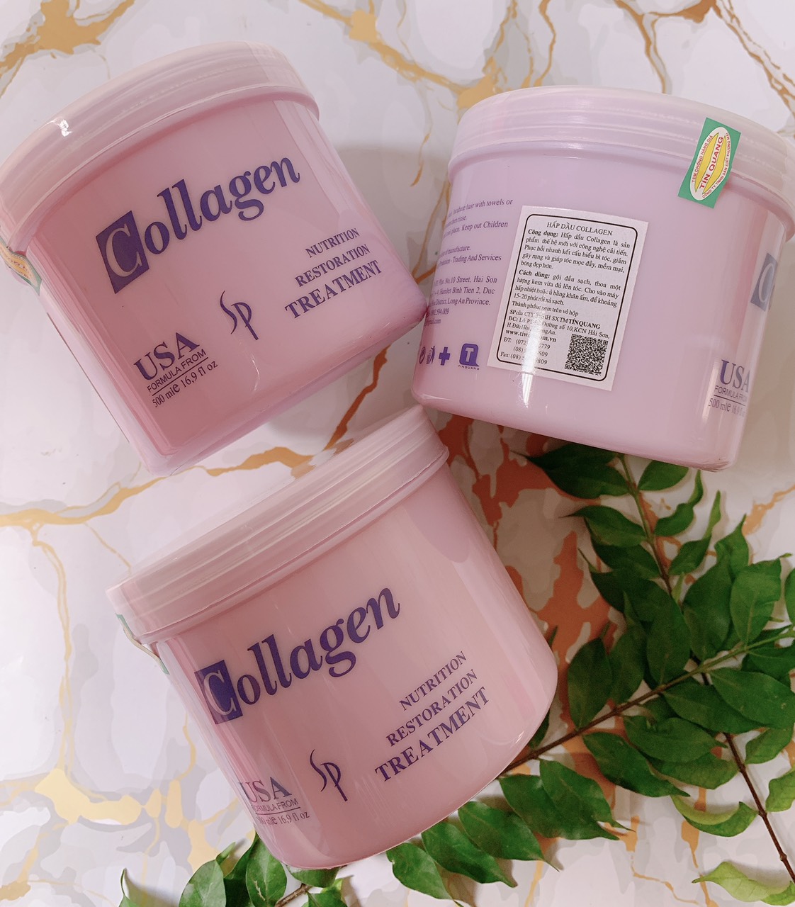Hấp dầu tiwan Collagen giúp nuôi dưỡng tóc suôn mềm mượt
