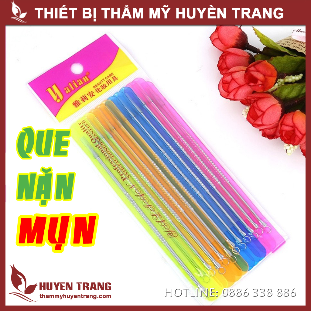 Cây Lấy Mụn 2 Đầu Dài 12cm (Que Nặn Mụn, Dụng Cụ Nặng Mụn Đầu Đen, Mụn Trứng Cá) Thẩm Mỹ Huyền Trang NANOCEE