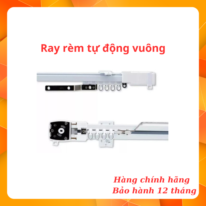 Ray rèm tự động vuông cho động cơ Dooya, Tuya, AQuara full phụ kiện