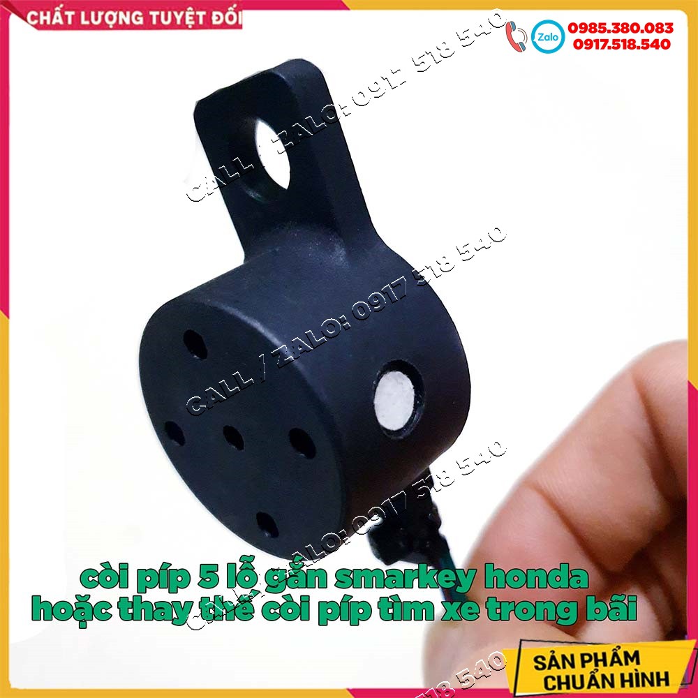 Còi píp 5 lỗ gắn smartkey honda hoặc thay thế còi píp zin tìm xe trong bãi