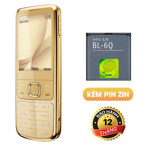 HÀNG CHÍNH HÃNG - BẢO HÀNH 1 NĂM - Điện thoại Nokia 6700c chính hãng, kiểu dáng cổ điển sang trọng, vỏ kim loại sáng đẹp