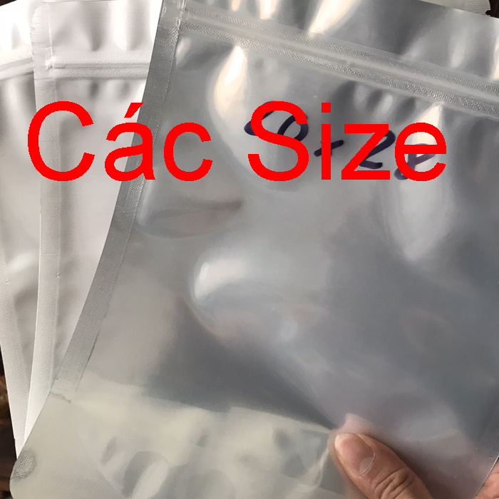 TÚI ZIP BẠC các Size - TÚI ZIP 1 MẶT BẠC 1 MẶT TRONG / nhieuthuhay88