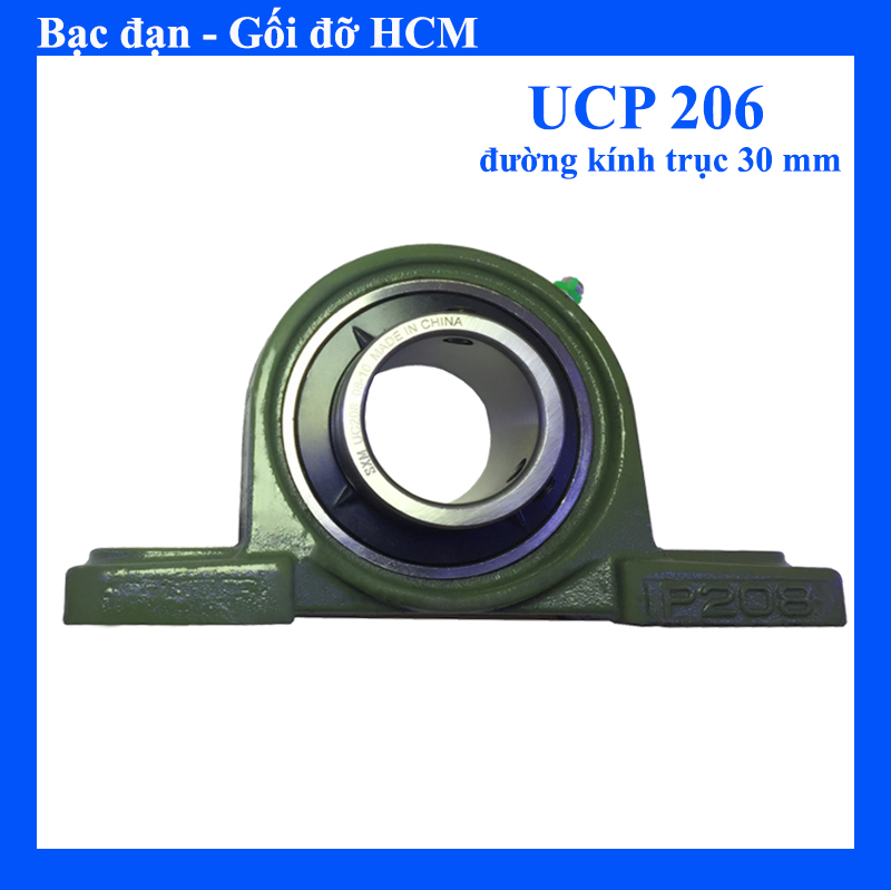 Gối đỡ vòng bi đương kính trục 30mm ucp206