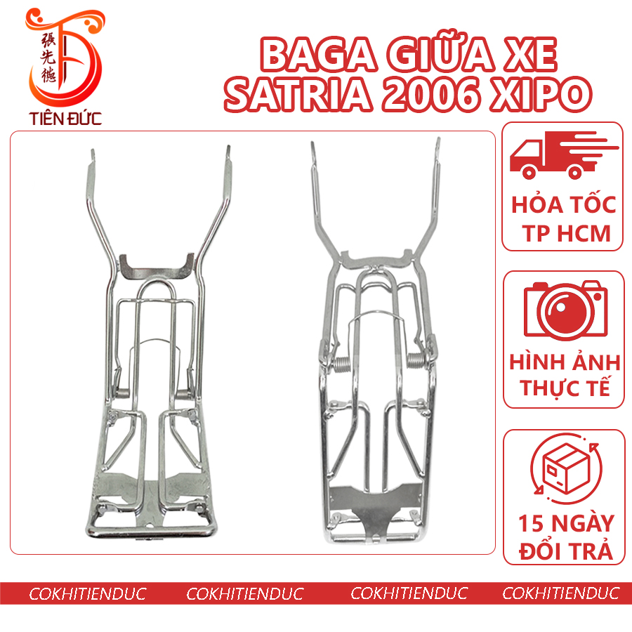Baga giữa satria 2006 su xipo màu inox xì po ba ga lườn sì sipo