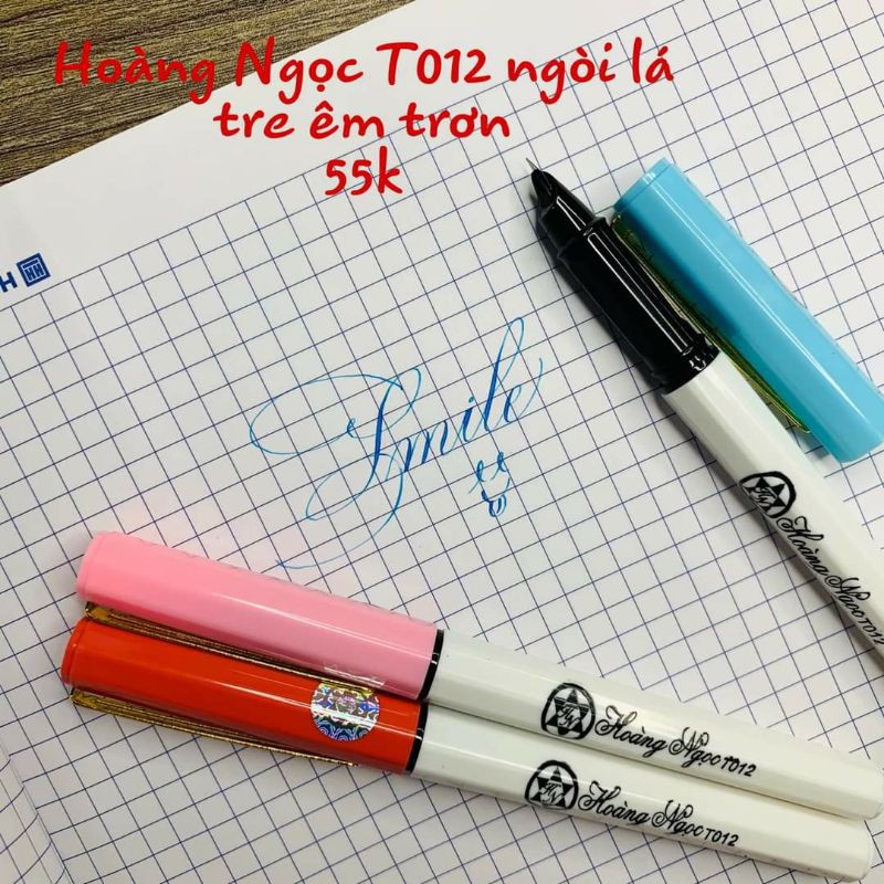 Bút Hoàng Ngọc T012 Ngồi Đúc Lá Tre Không Rỉ