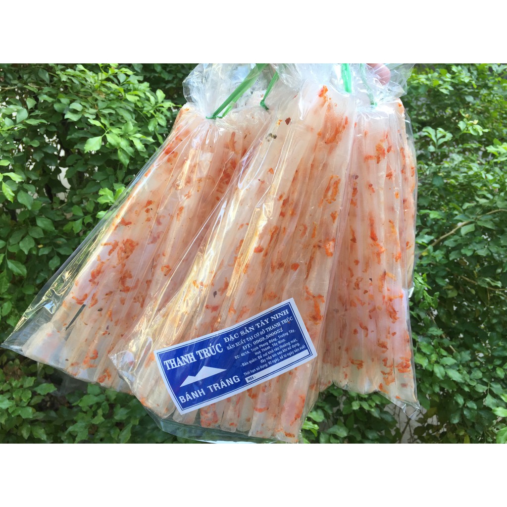 Bánh Tráng Ống Tôm(Xâu 10 Bịch)