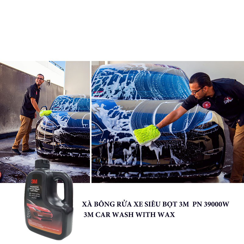 3M Super Foaming Car Wash Soap That Quickly Increases Shine ™ Car Wash with Wax Pn39000W- 1L Mixing Ratio 1:80 Giá 180,960 Đồng*Miễn phí vận chuyển