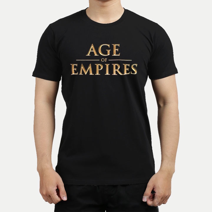 Áo thun nam cổ tròn Depdoi PT132 in logo game đế chế Age Of Empires