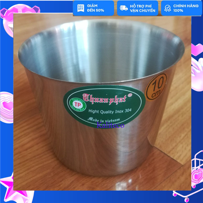 Ly Làm Đá Inox Thuận Phát 10cm Bộ 10 Ly