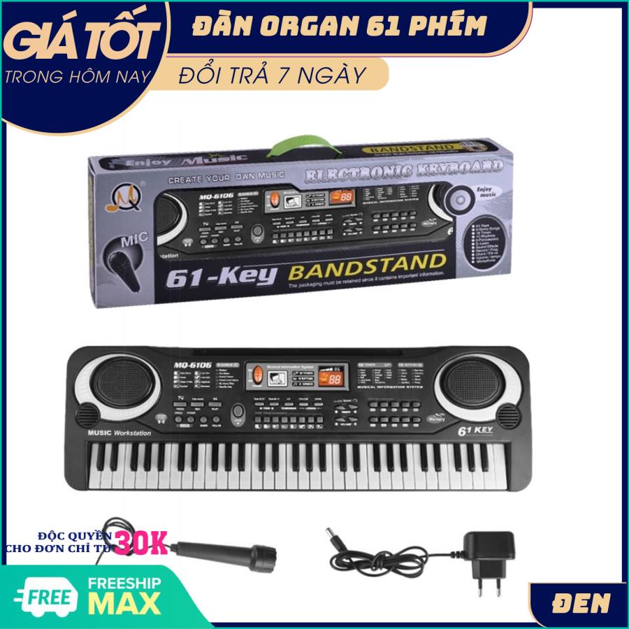 Đàn piano - Đàn organ 61 phím dành cho bé - Đàn có kèm mic - Đồ chơi năng khiếu, học tập cho bé  - (1 ĐỔI 1 TRONG VÒNG 7 NGÀY)