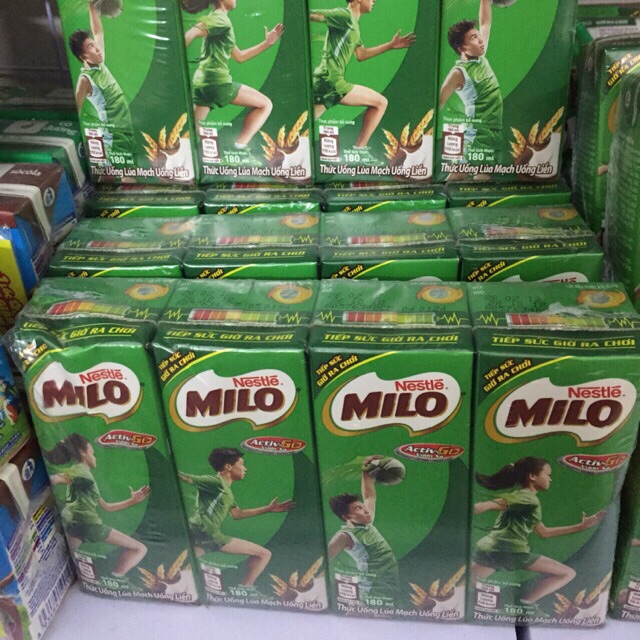 Lốc 4 hộp sữa tươi Milo 180ml 4 hộp, sữa lúa mạch , tạp hóa hiền ...