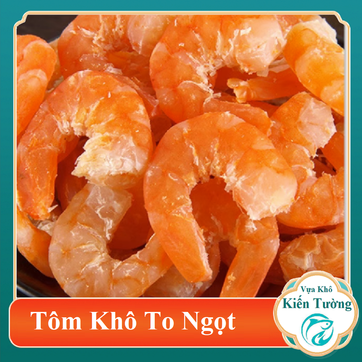 Tôm khô to loại 1 ngon ngọt 200gr to tươi mới- vựa khô kiến tường