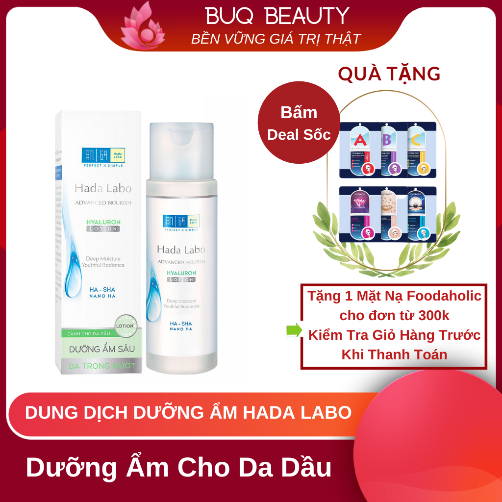 Dung dịch cấp nước dưỡng ẩm tối ưu cho da dầu hada labo advanced nourish lotion 100ml / 170ml