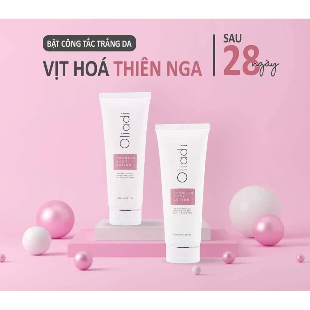 [Chính Hãng] Kem Dưỡng Thể OLIADI Dưỡng Trắng Premium Body Lotion bật tone sáng da, mềm mịn 200ml - Minh Khang Pharma 1