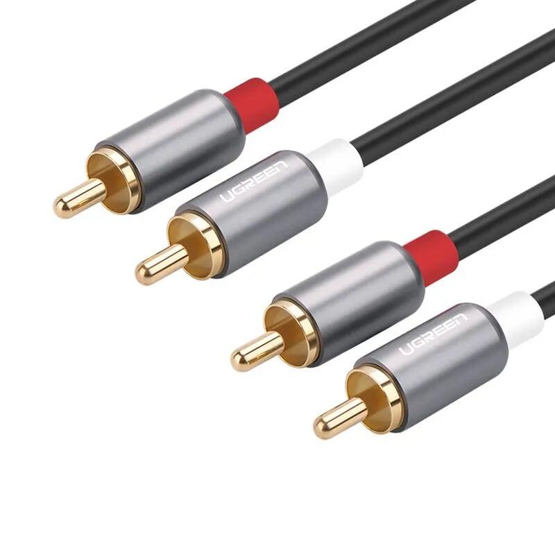 Ugreen 30804 1.5m màu đen cáp âm thanh 4 đầu hoa sen rca av146
