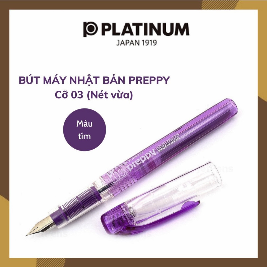 Bút máy học sinh nhật bản preppy 03 - nét 0.3mm - ngòi siêu bền, viết cực êm tay