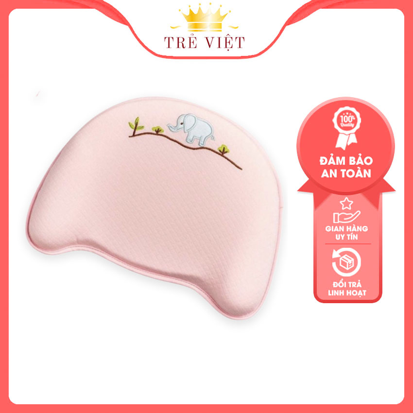 Gối cao su non cho bé Babymoov chống mỏi cổ, chống méo bẹp đầu T05 gối cao su thiên nhiên thoáng khí - TRẺ VIỆT