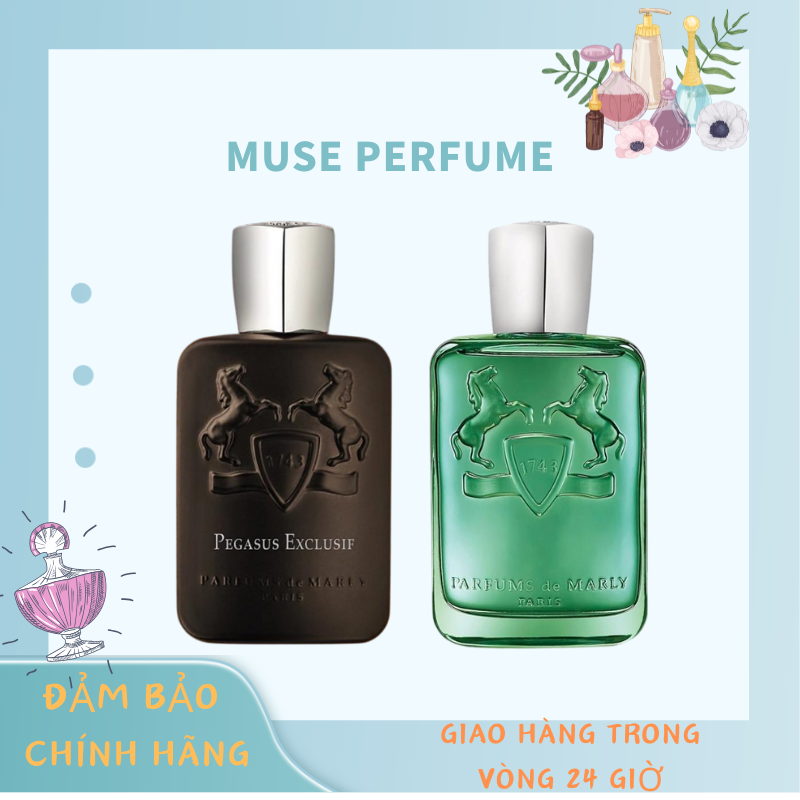 Combo Bộ Đôi Nước Hoa Unlsex Parfums de Marly: Pegasus Exclusif (Khắc Gỗ Phương Đông) + Greenley (Hư