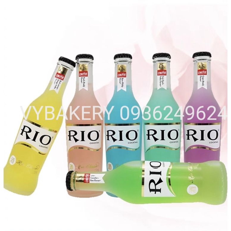 Chai nước Cocktail trái cây Rio chai thủy tinh 275ml