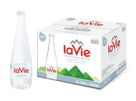 Nước khoáng thiên nhiên LaVie Premium 400ml thùng 20 chai