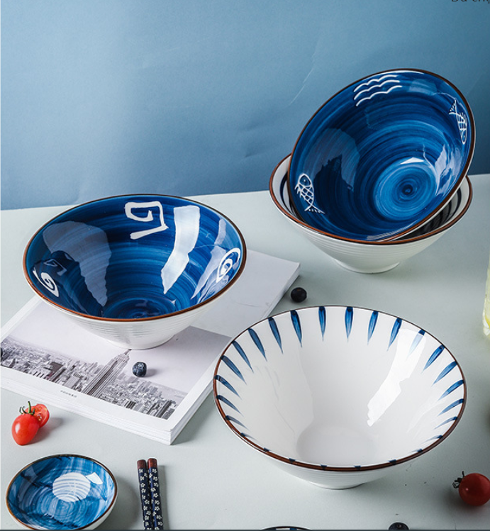 Bát tô sứ, bát ăn bún/phở bằng sứ cao cấp phong cách Nhật