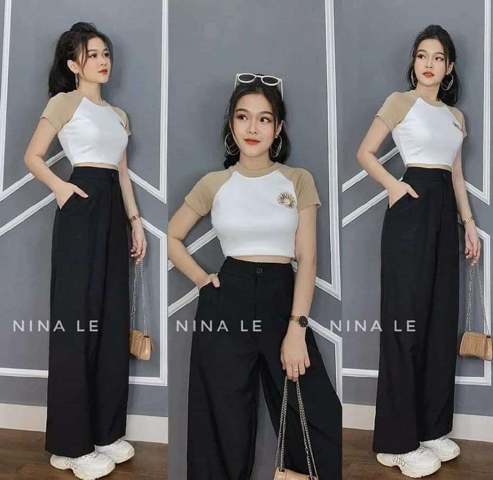 ( RẺ VÔ ĐỊCH ) QUẦN ỐNG RỘNG VẢI NỮ 🌺 CẠP CAO MẦU ĐEN SIÊU HÓT - THỜI TRANG 1989
