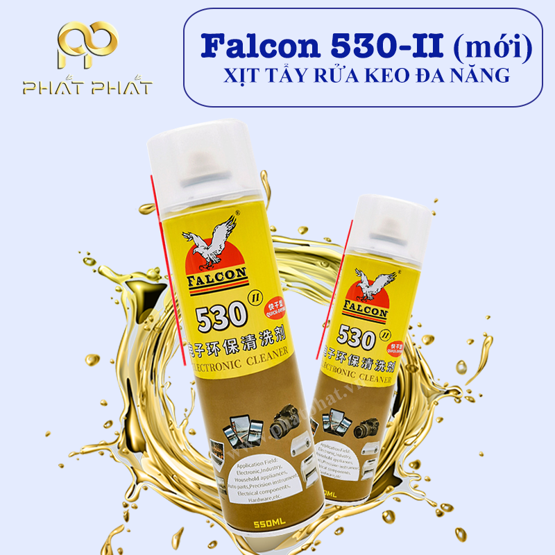 Chai xịt tẩy keo falcon 530 ii chính hãng - 550ml