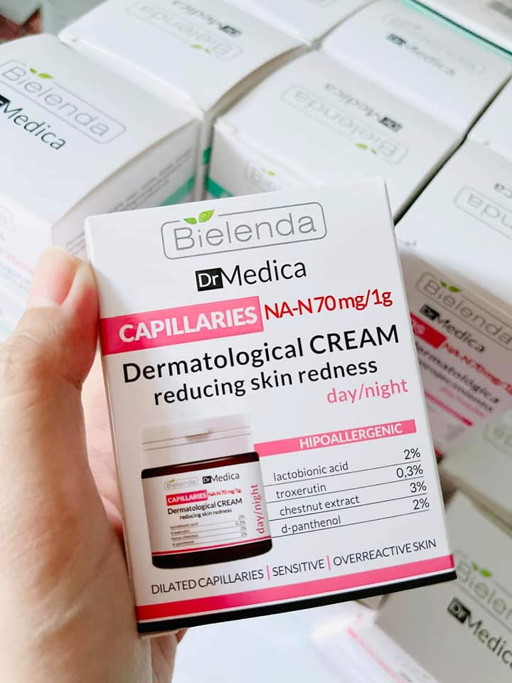 Kem Dưỡng Phục Hồi Da Nhạy Cảm Bielenda Dr Medica Capillaries Dermatological Face Cream Reducing Skin Redness