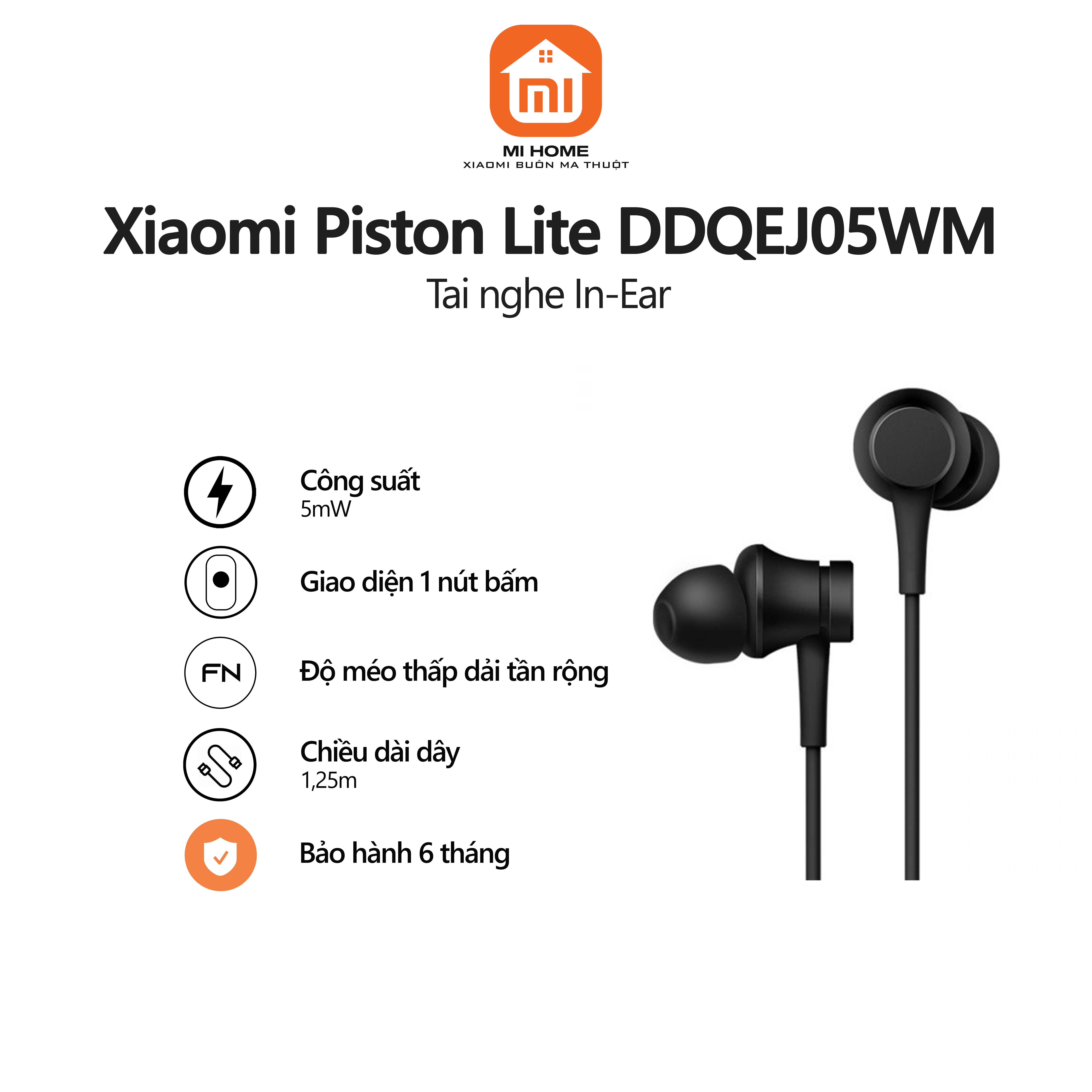 Tai nghe nhét tai xiaomi piston lite ddqej05wm
