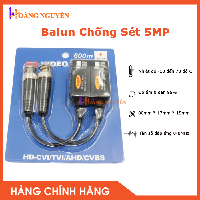 [HCM][NHÀ PHÂN PHỐI] Bộ Balun Chuyển Đổi Tín Hiệu Camera Loại Tốt (1080P) - Công Nghệ Hoàng Nguyễn