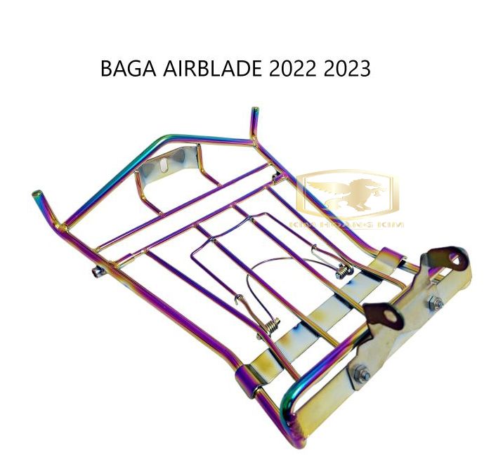 Baga xe máy AIRBLADE 2022 2023 loại Móc Yên INOX 10li Xi titan 7 màu siêu