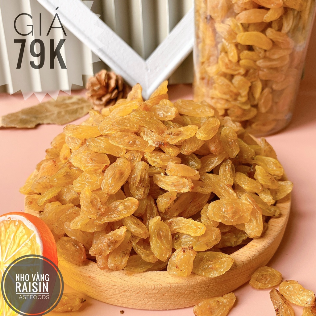 Nho Vàng Raisi 500g, Nho Khô Hũ Pet Tiện Lợi, Ăn Vặt LASTFOODS Hà Nội Với Đặc Sản Các Vùng