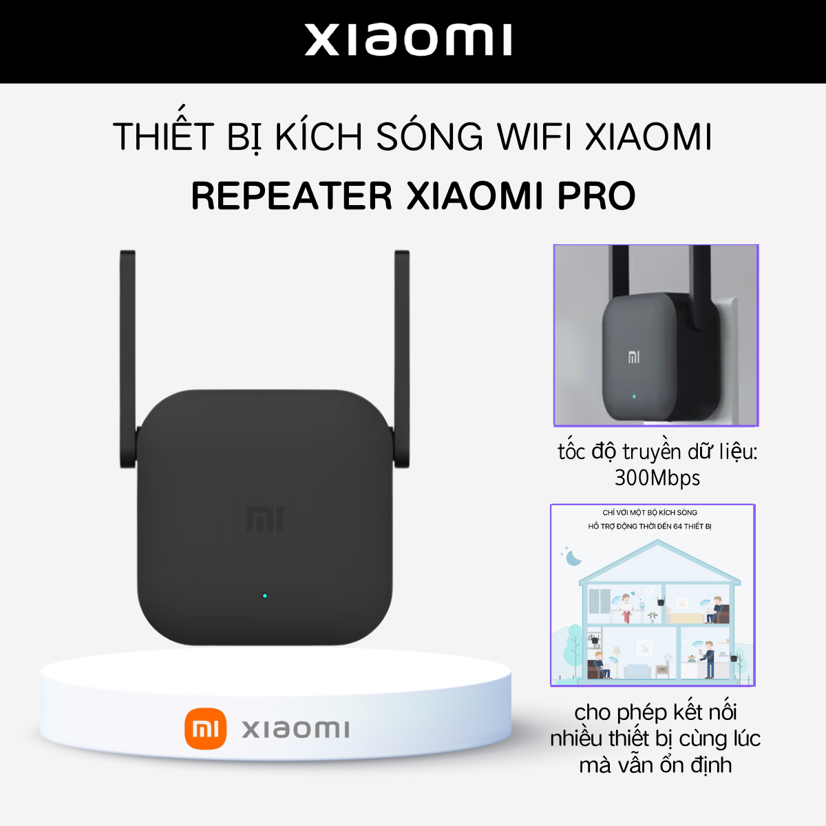 Thiết bị kích sóng Wifi Repeater xiaomi Pro bộ kích sóng wifi Xiaomi Pro - Xiaomi Fans