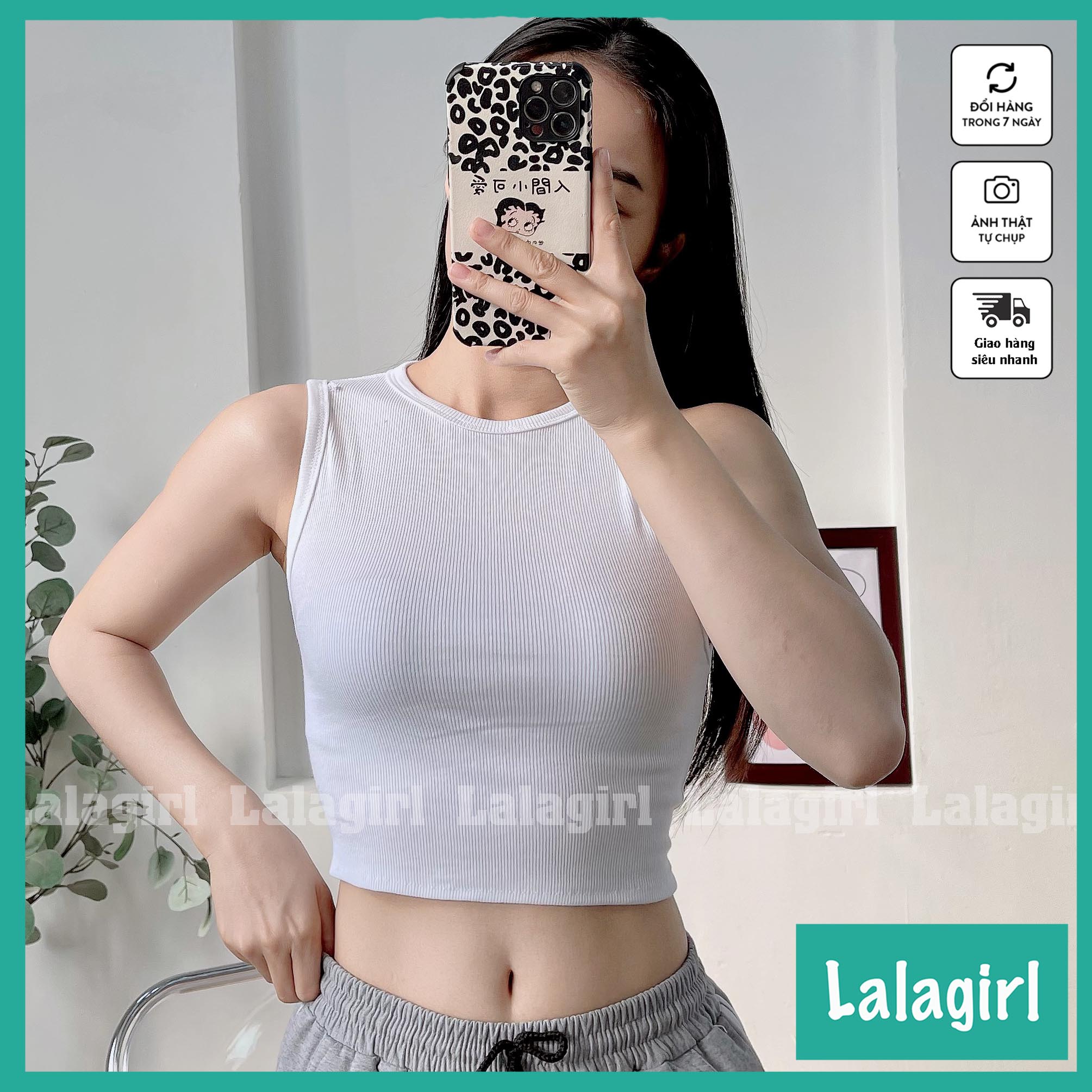 Áo croptop len tăm sát nách thời trang nữ , thun tăm cổ tròn 3 lỗ nữ ulzzang