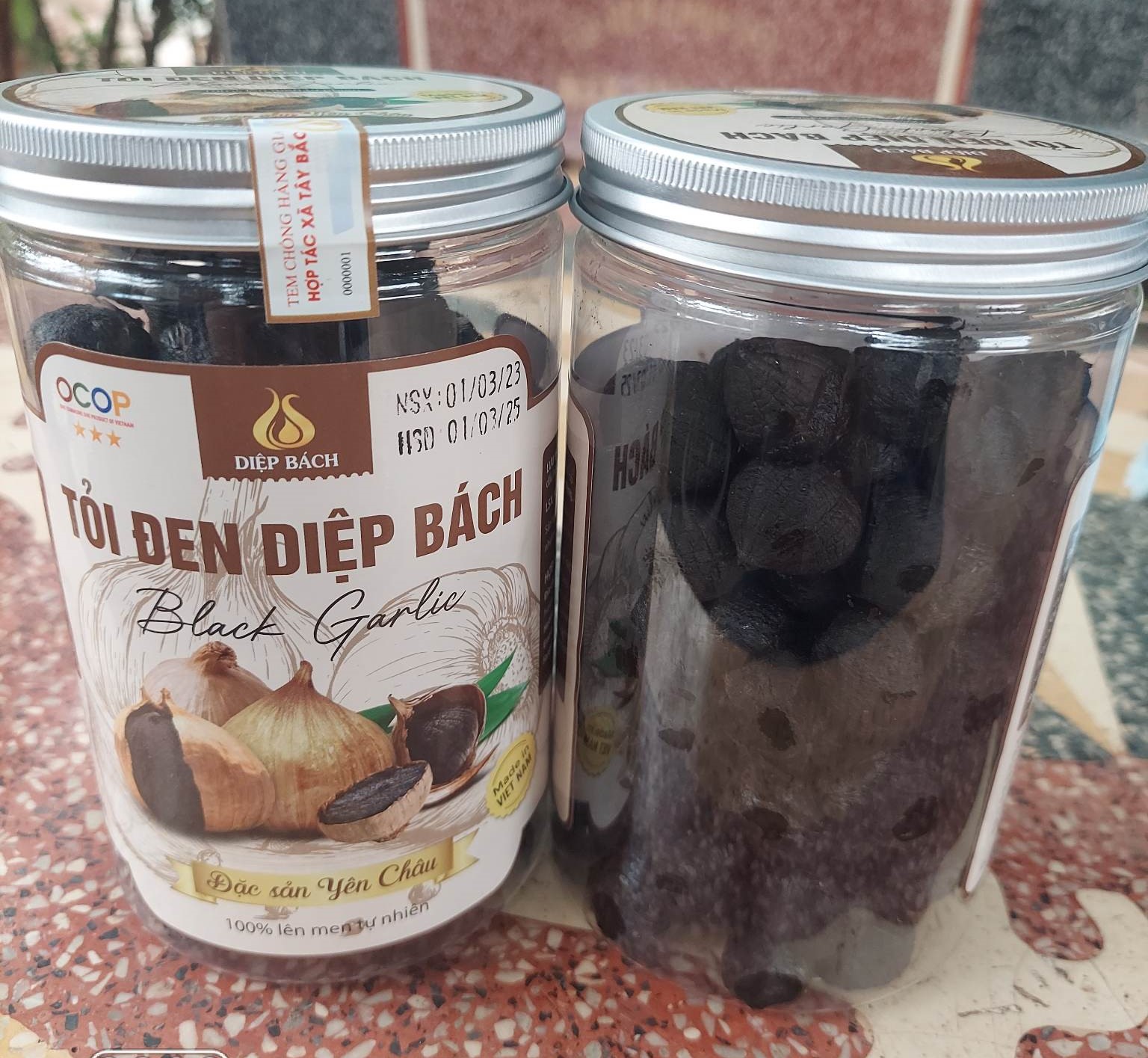 1kg Tỏi Đen Loại Bóc Vỏ [1kg = 2 lọ 500]