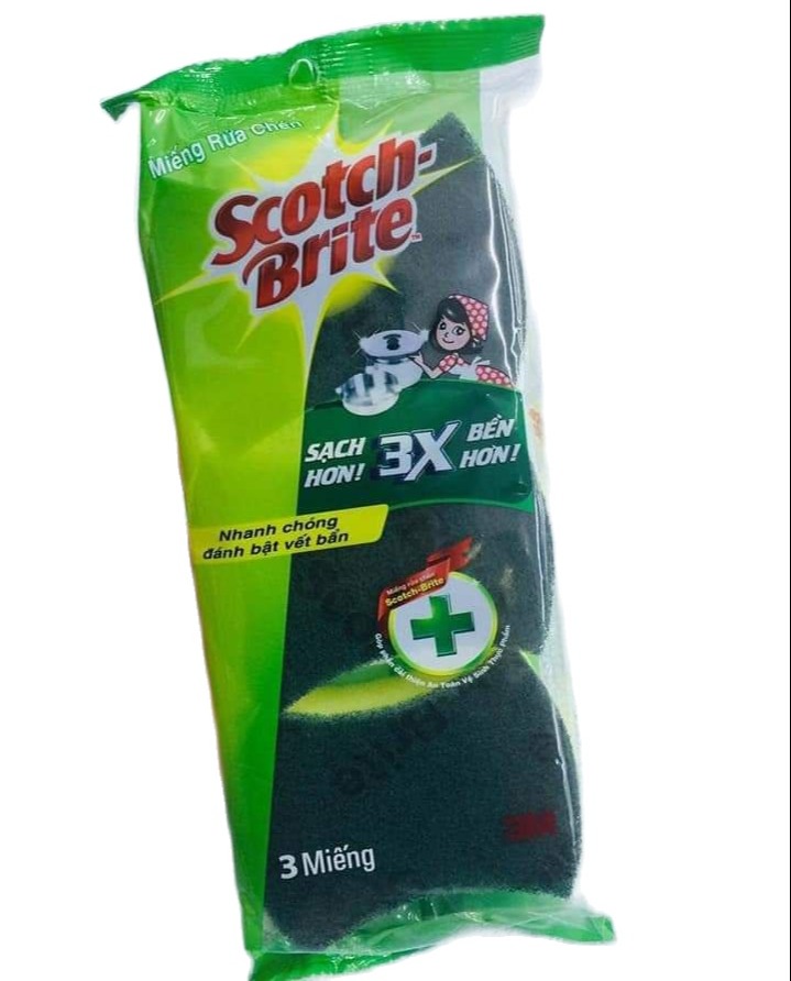 Bộ 3 miếng rửa chén 3m